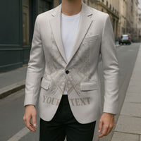 Personalised Filipino Freemasonry Blazer Masonic Barong Tagalog Inspired Black