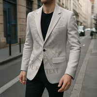 Personalised Filipino Freemasonry Blazer Masonic Barong Tagalog Inspired Black