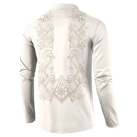 Personalised Filipino Freemasonry Button Sweatshirt Masonic Barong Tagalog Inspired Black