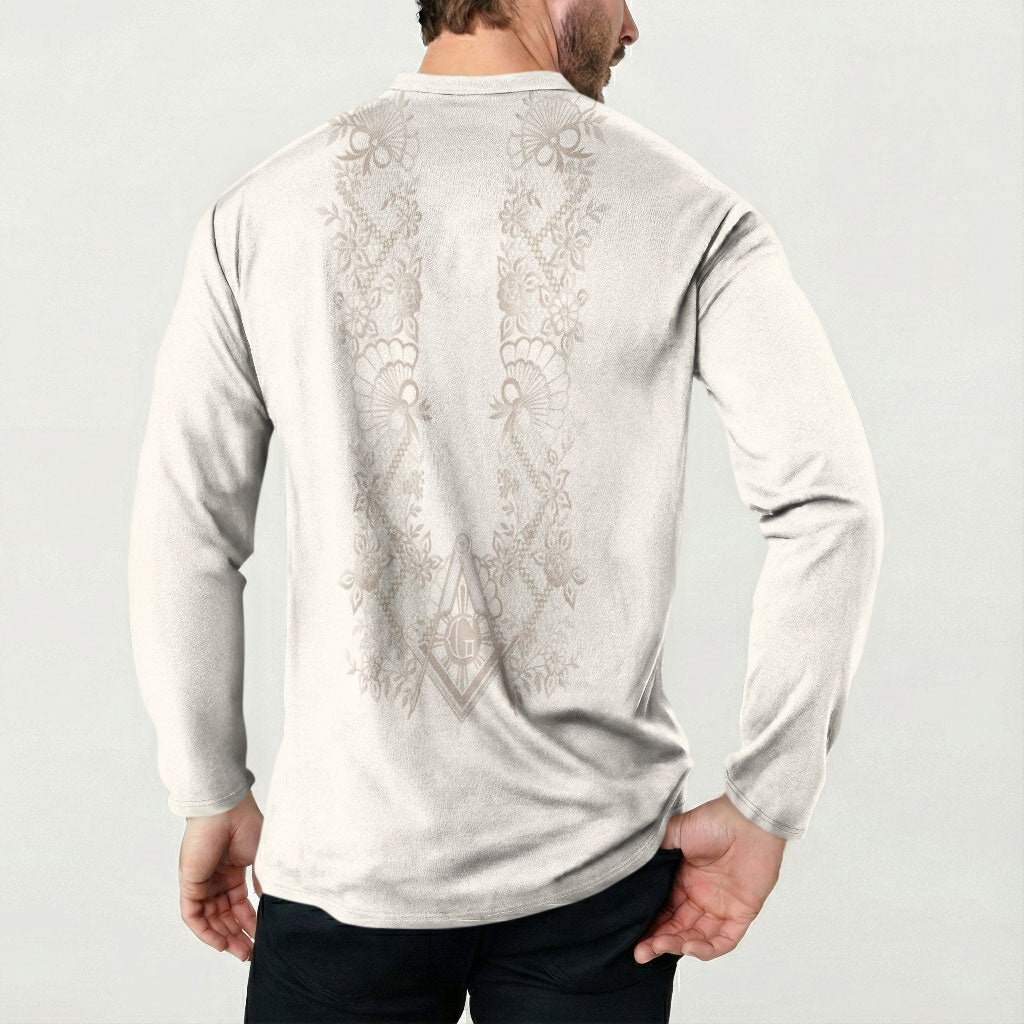 Personalised Filipino Freemasonry Button Sweatshirt Masonic Barong Tagalog Inspired Black