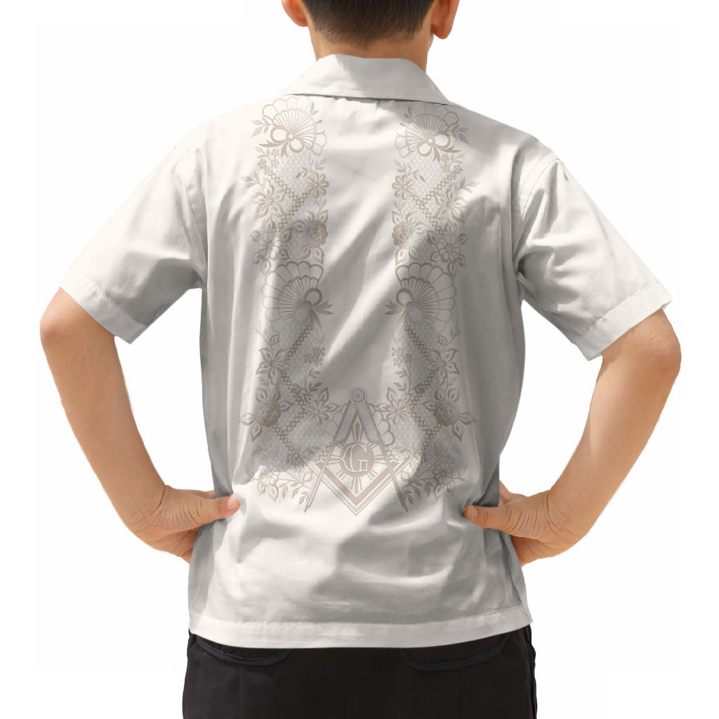 Personalised Filipino Freemasonry Hawaiian Shirt Masonic Barong Tagalog Inspired Black