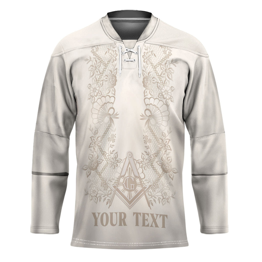 Personalised Filipino Freemasonry Hockey Jersey Masonic Barong Tagalog Inspired Black