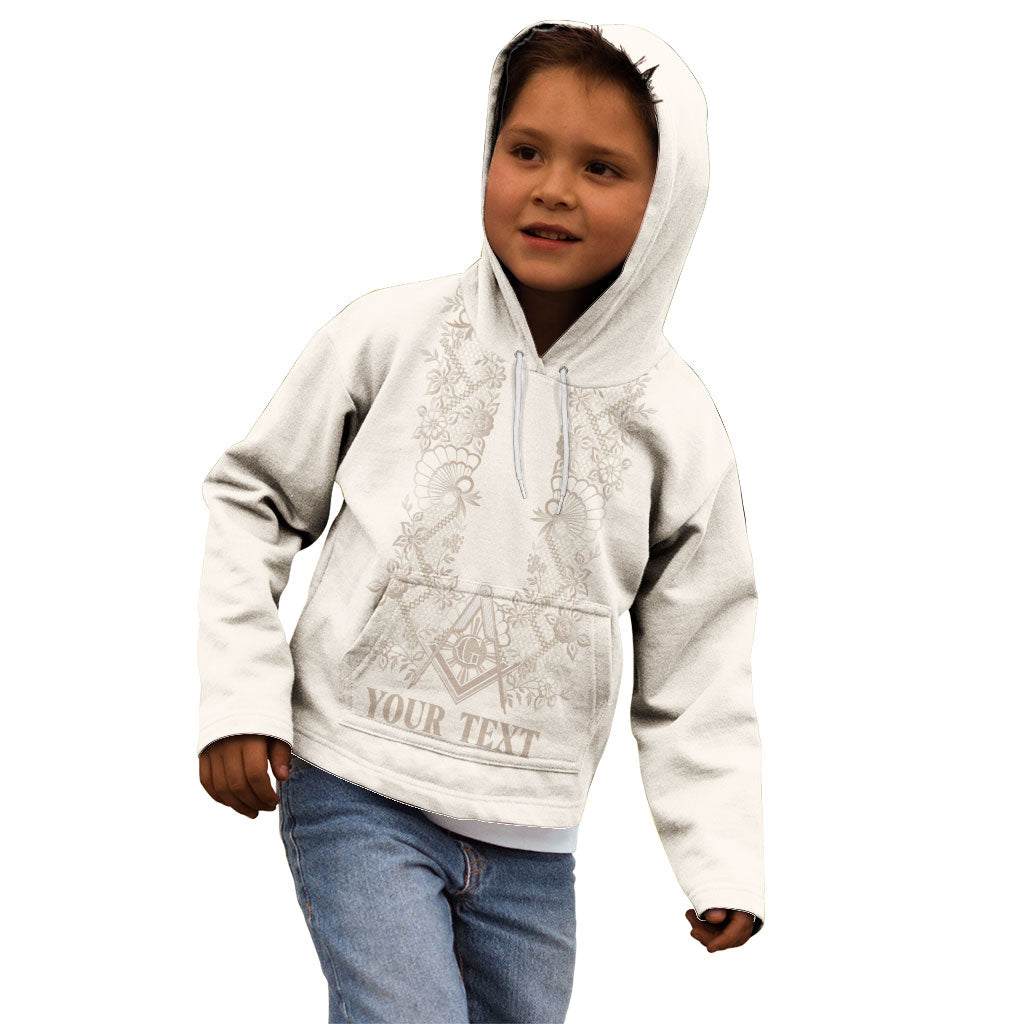 Personalised Filipino Freemasonry Kid Hoodie Masonic Barong Tagalog Inspired Black