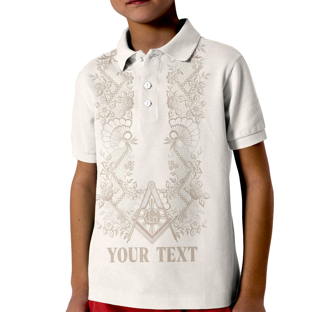 Personalised Filipino Freemasonry Kid Polo Shirt Masonic Barong Tagalog Inspired Black