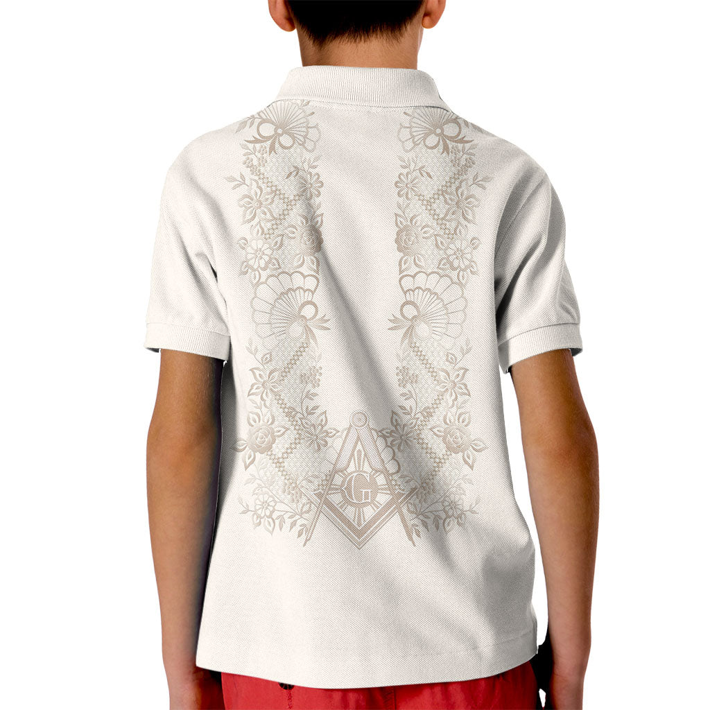 Personalised Filipino Freemasonry Kid Polo Shirt Masonic Barong Tagalog Inspired Black