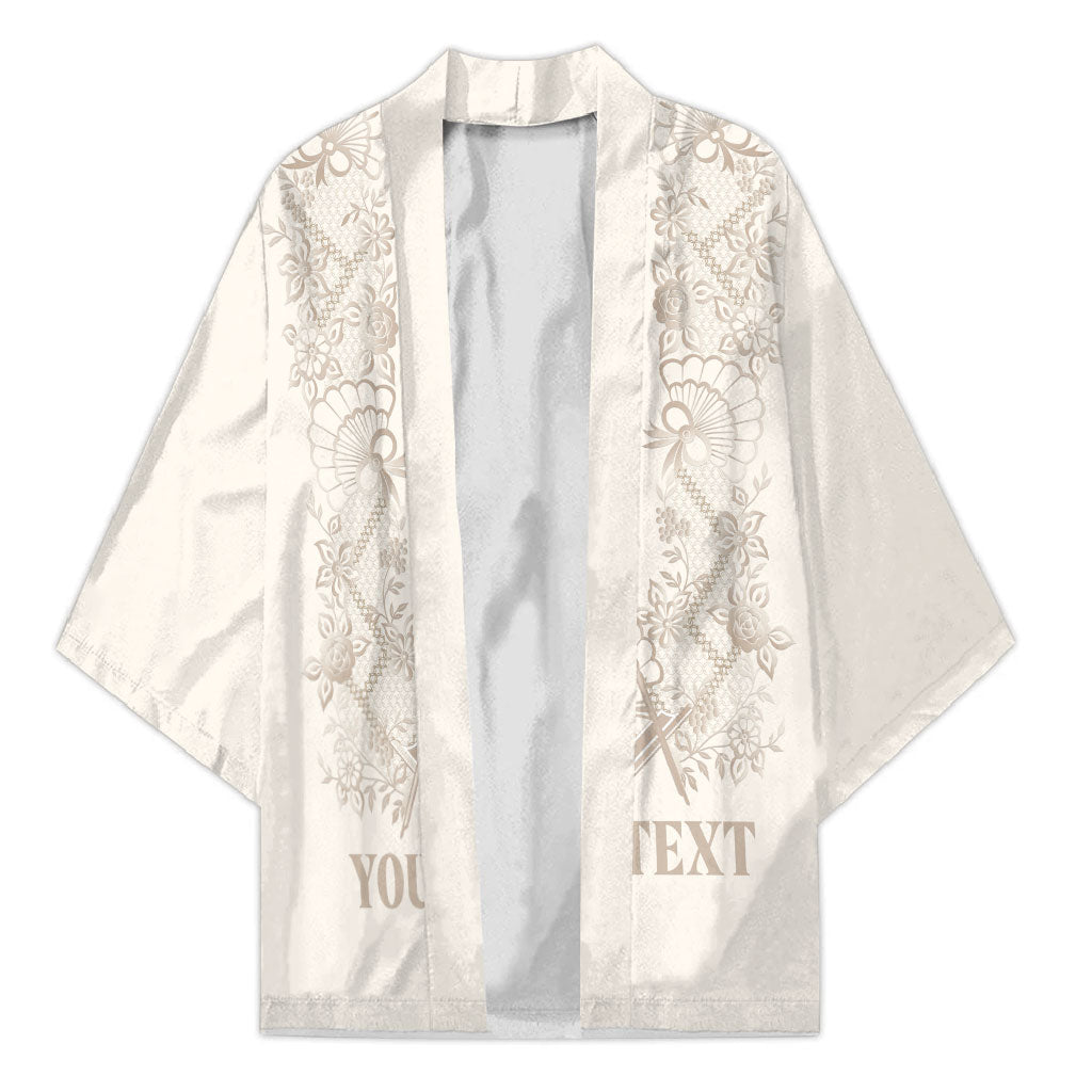 Personalised Filipino Freemasonry Kimono Masonic Barong Tagalog Inspired Black