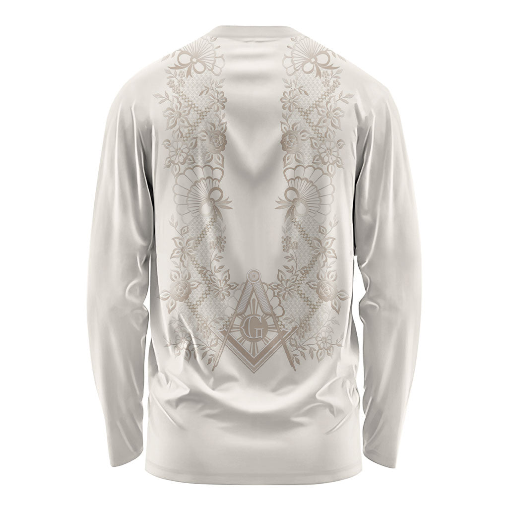 Personalised Filipino Freemasonry Long Sleeve Shirt Masonic Barong Tagalog Inspired Black