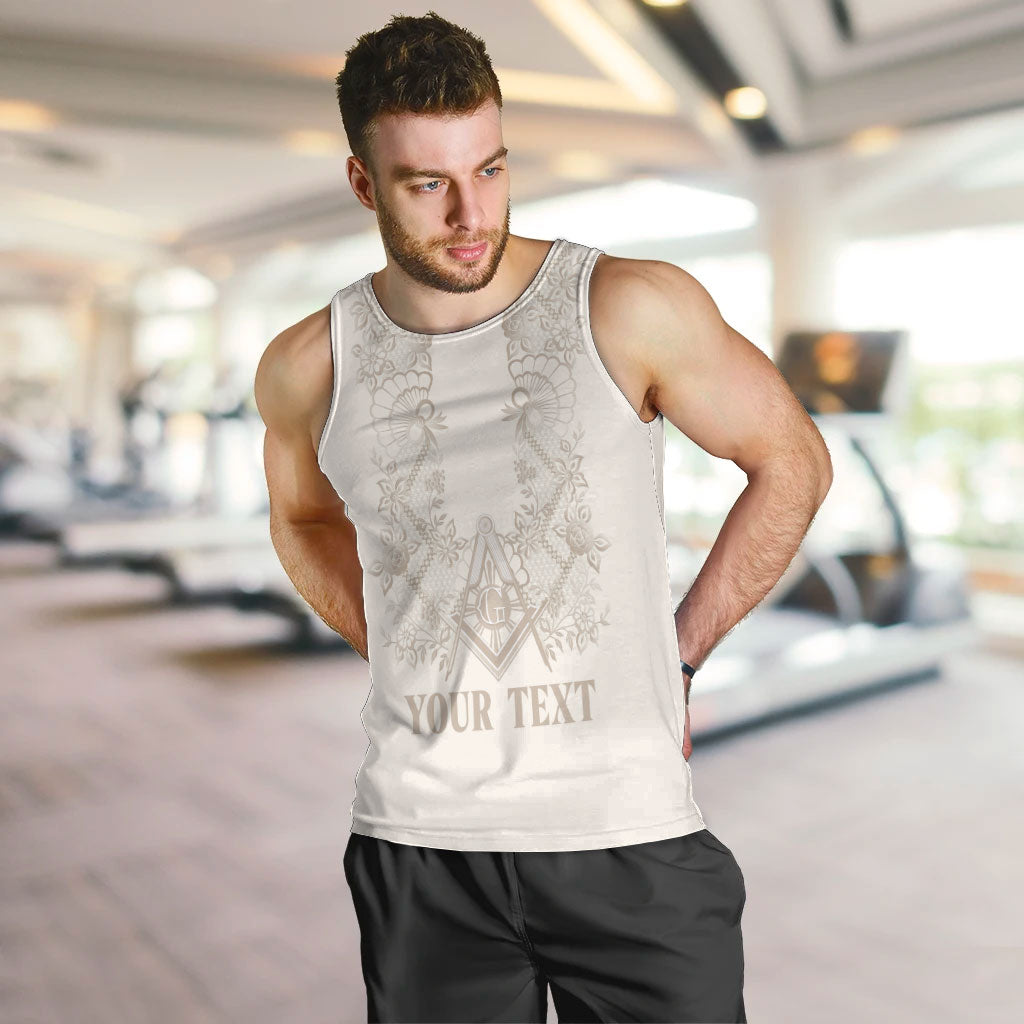 Personalised Filipino Freemasonry Men Tank Top Masonic Barong Tagalog Inspired Black
