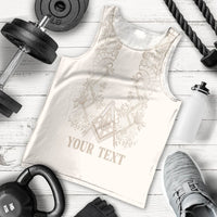 Personalised Filipino Freemasonry Men Tank Top Masonic Barong Tagalog Inspired Black