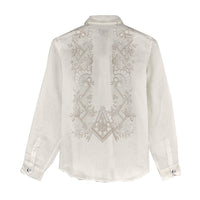 Personalised Filipino Freemasonry Women Casual Shirt Masonic Barong Tagalog Inspired Black
