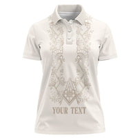 Personalised Filipino Freemasonry Women Polo Shirt Masonic Barong Tagalog Inspired Black
