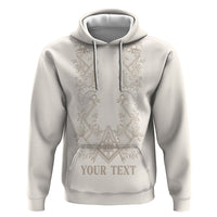 Personalised Filipino Freemasonry Zip Hoodie Masonic Barong Tagalog Inspired Black