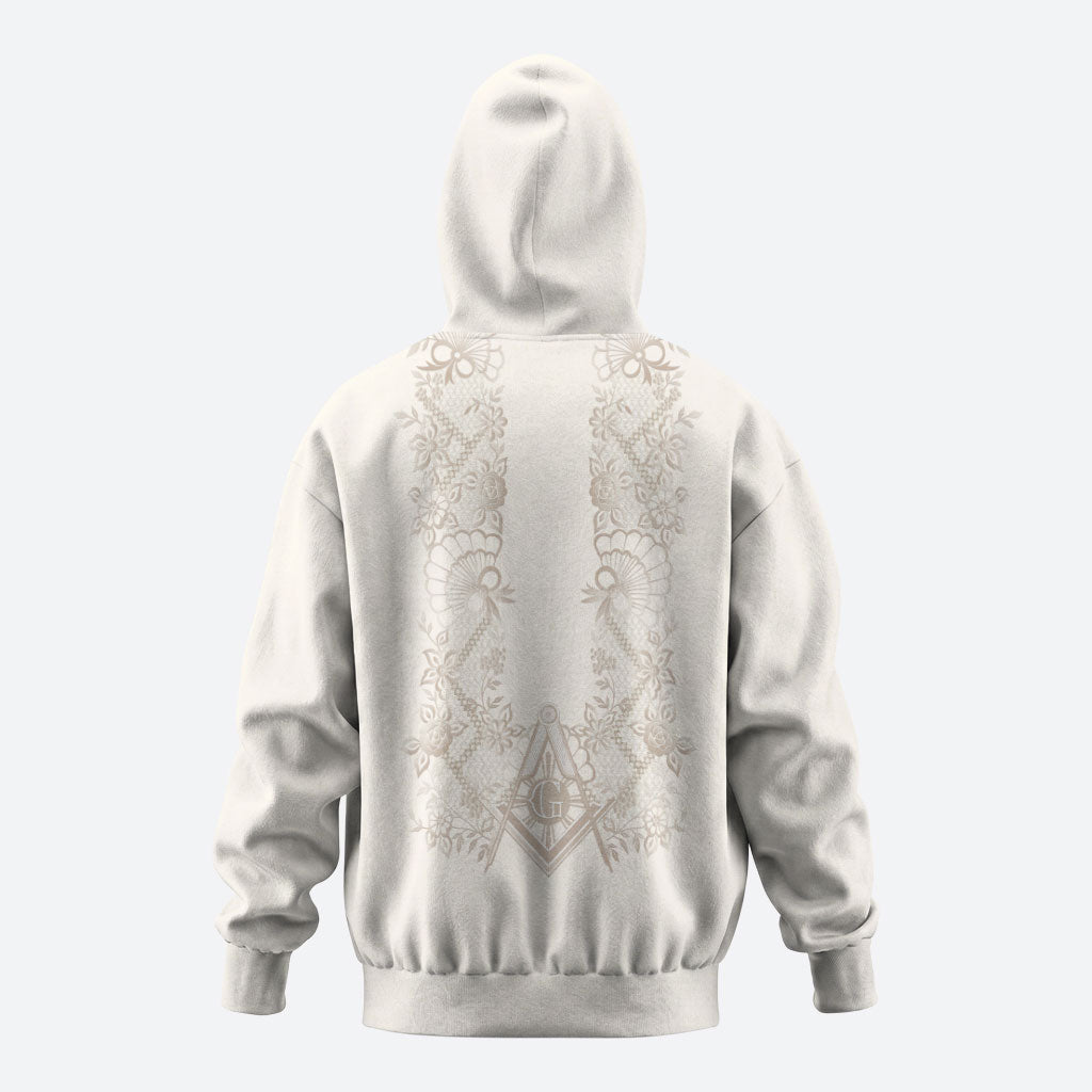 Personalised Filipino Freemasonry Zip Hoodie Masonic Barong Tagalog Inspired Black
