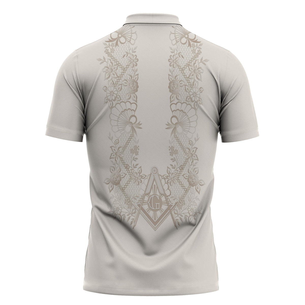 Personalised Filipino Freemasonry Zipper Polo Shirt Masonic Barong Tagalog Inspired Black
