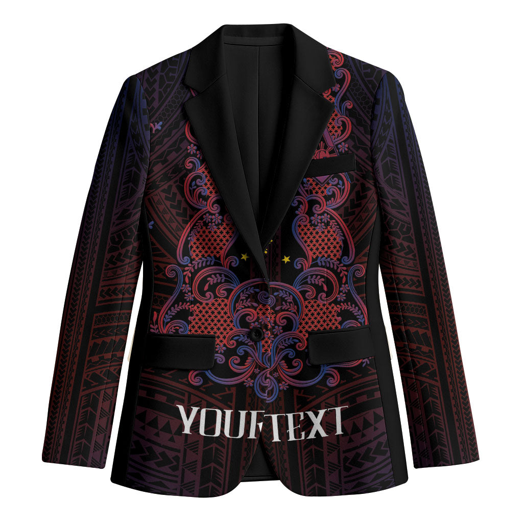 Personalised Philippines Barong Tagalog Freemasonry Blazer Filipino Masonic Polynesian Pattern