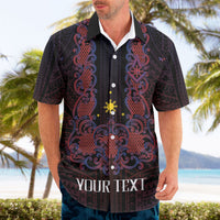 Personalised Philippines Barong Tagalog Freemasonry Hawaiian Shirt Filipino Masonic Polynesian Pattern