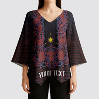 Personalised Philippines Barong Tagalog Freemasonry Kimono Sleeve Blouse Filipino Masonic Polynesian Pattern