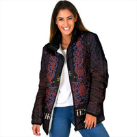 Personalised Philippines Barong Tagalog Freemasonry Padded Jacket Filipino Masonic Polynesian Pattern