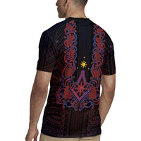 Personalised Philippines Barong Tagalog Freemasonry Rugby Jersey Filipino Masonic Polynesian Pattern