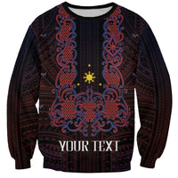 Personalised Philippines Barong Tagalog Freemasonry Sweatshirt Filipino Masonic Polynesian Pattern