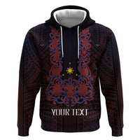 Personalised Philippines Barong Tagalog Freemasonry Zip Hoodie Filipino Masonic Polynesian Pattern