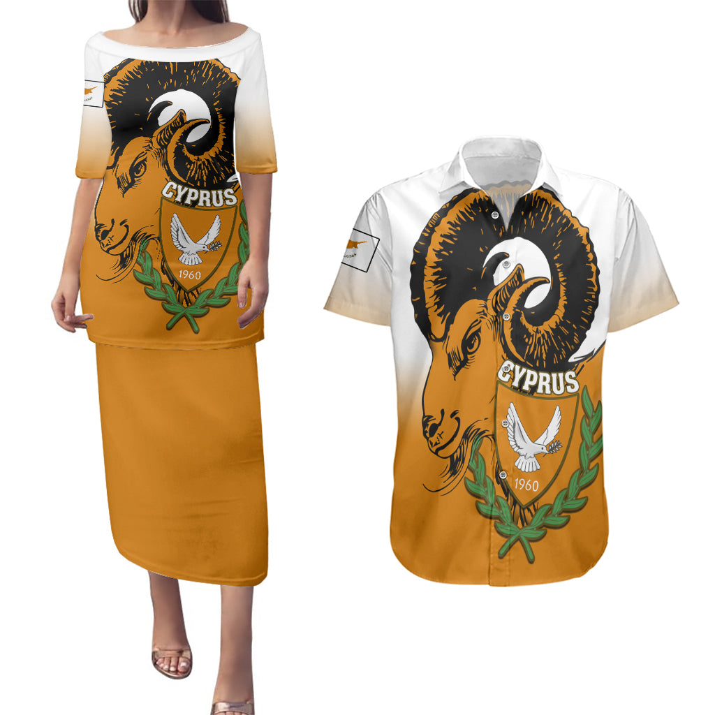 cyprus-independence-day-couples-matching-puletasi-dress-and-hawaiian-shirt-coat-of-arms-with-cypriot-mouflon-gradient-style