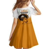 Cyprus Independence Day Family Matching Off Shoulder Maxi Dress and Hawaiian Shirt Coat Of Arms With Cypriot Mouflon Gradient Style - Wonder Print Shop