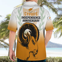 Cyprus Independence Day Hawaiian Shirt Coat Of Arms With Cypriot Mouflon Gradient Style - Wonder Print Shop