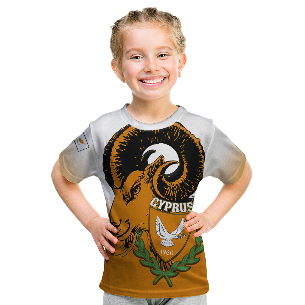 cyprus-independence-day-kid-t-shirt-coat-of-arms-with-cypriot-mouflon-gradient-style
