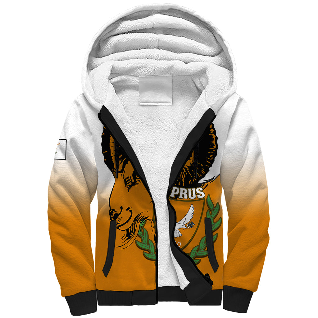 cyprus-independence-day-sherpa-hoodie-coat-of-arms-with-cypriot-mouflon-gradient-style