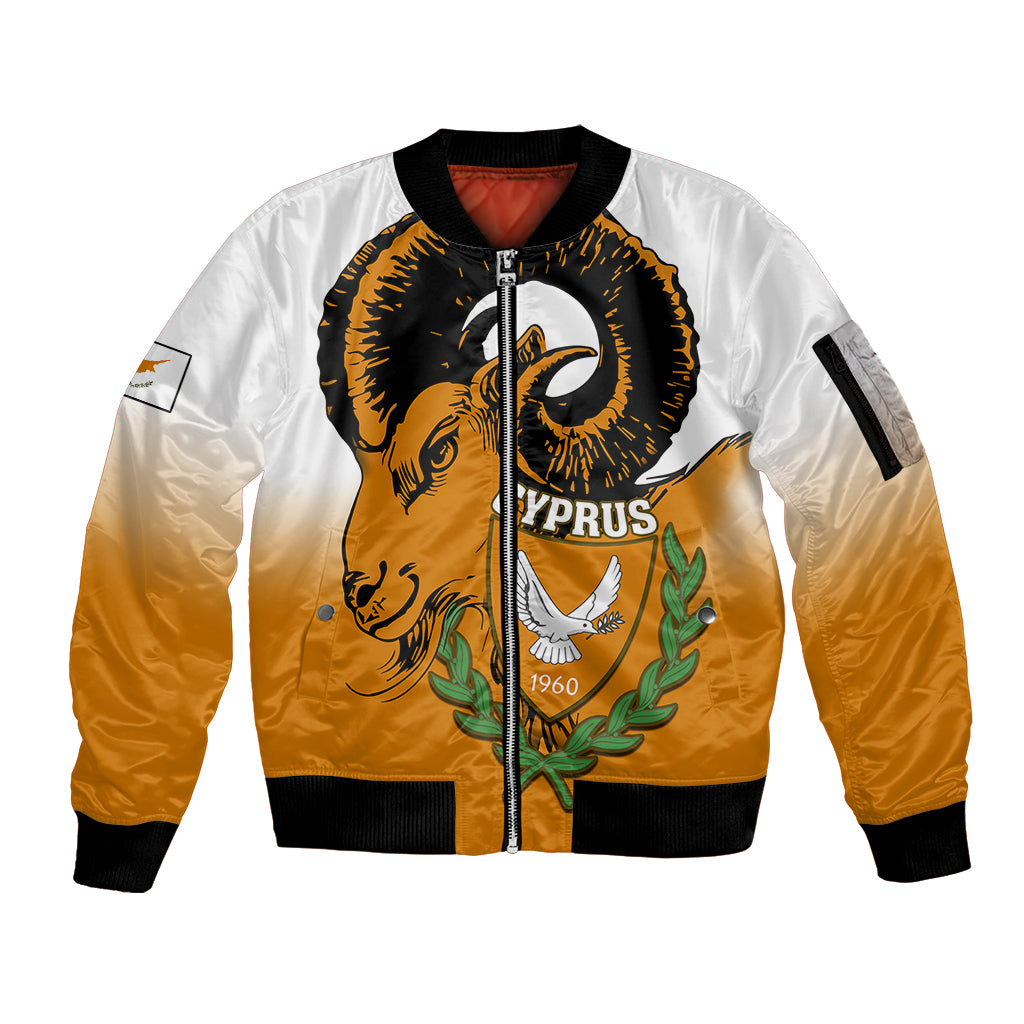 cyprus-independence-day-sleeve-zip-bomber-jacket-coat-of-arms-with-cypriot-mouflon-gradient-style