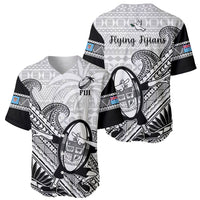 Fiji Tapa Rugby Baseball Jersey Flying Fijian 2023 World Cup With Dabbing Ball - Wonder Print Shop