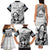 Fiji Tapa Rugby Family Matching Tank Maxi Dress and Hawaiian Shirt Flying Fijian 2023 World Cup With Dabbing Ball - Wonder Print Shop