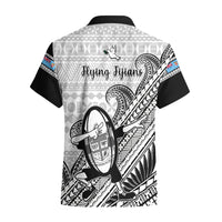 Fiji Tapa Rugby Hawaiian Shirt Flying Fijian 2023 World Cup With Dabbing Ball - Wonder Print Shop