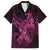 Polynesia Breast Cancer Awareness Kid Hawaiian Shirt No One Fights Alone Pink Ribbon With Butterfly - Wonder Print Shop