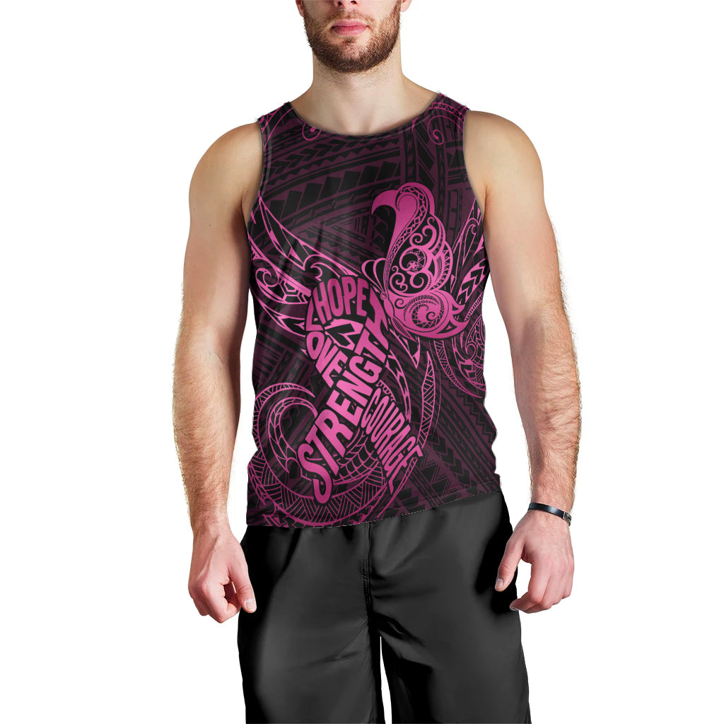 polynesia-breast-cancer-awareness-men-tank-top-no-one-fights-alone-pink-ribbon-with-butterfly