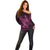 Polynesia Breast Cancer Awareness Off Shoulder Sweater No One Fights Alone Pink Ribbon With Butterfly - Wonder Print Shop