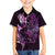 Personalised New Zealand Breast Cancer Kid Hawaiian Shirt Fight Like A Girl Pink Manaia Fern With Paua Shell - Wonder Print Shop