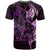 Personalised New Zealand Breast Cancer T Shirt Fight Like A Girl Pink Manaia Fern With Paua Shell - Wonder Print Shop