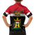 Iraq National Day Family Matching Off Shoulder Long Sleeve Dress and Hawaiian Shirt Iraqi Coat Of Arms With Flag Style - Wonder Print Shop
