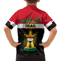 Iraq National Day Kid Hawaiian Shirt Iraqi Coat Of Arms With Flag Style - Wonder Print Shop