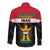 Iraq National Day Long Sleeve Button Shirt Iraqi Coat Of Arms With Flag Style - Wonder Print Shop