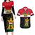 Personalised Iraq National Day Couples Matching Long Sleeve Bodycon Dress and Hawaiian Shirt Iraqi Coat Of Arms With Flag Style - Wonder Print Shop
