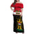 Personalised Iraq National Day Family Matching Off Shoulder Maxi Dress and Hawaiian Shirt Iraqi Coat Of Arms With Flag Style - Wonder Print Shop