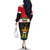 Personalised Iraq National Day Off The Shoulder Long Sleeve Dress Iraqi Coat Of Arms With Flag Style - Wonder Print Shop