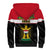 Personalised Iraq National Day Sherpa Hoodie Iraqi Coat Of Arms With Flag Style - Wonder Print Shop