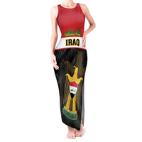 Personalised Iraq National Day Tank Maxi Dress Iraqi Coat Of Arms With Flag Style - Wonder Print Shop