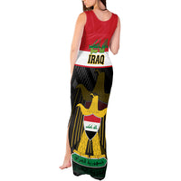 Personalised Iraq National Day Tank Maxi Dress Iraqi Coat Of Arms With Flag Style - Wonder Print Shop