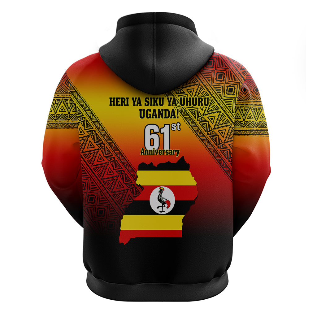 Uganda Independence Day Hoodie Jamhuri ya Uganda Happy 61st Anniversary - Wonder Print Shop
