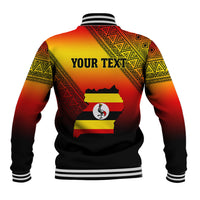 Personalised Uganda Independence Day Baseball Jacket Jamhuri ya Uganda Happy 61st Anniversary - Wonder Print Shop